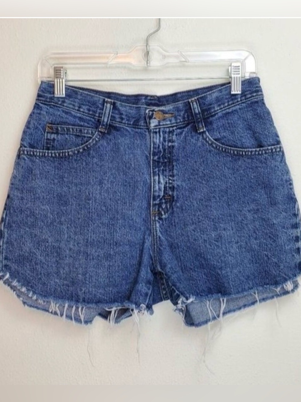 Vintage Riders by Lee custom raw hem jean shorts